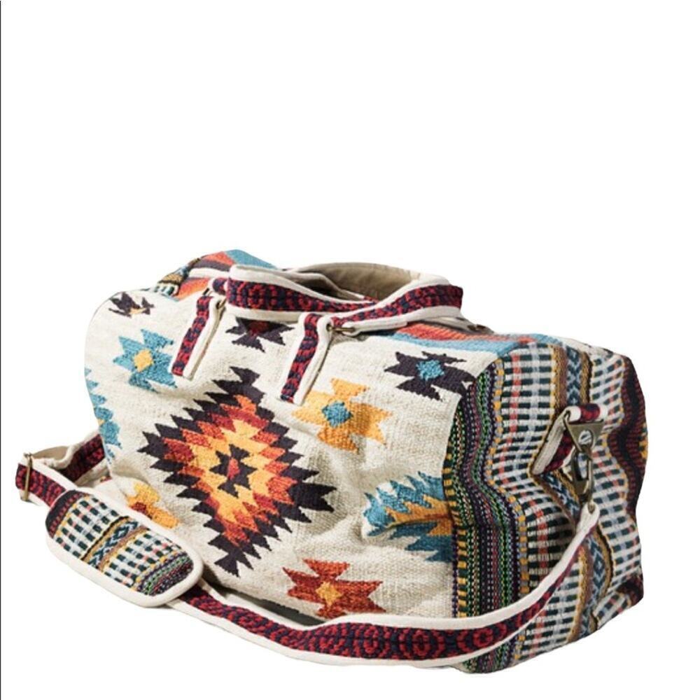 👉 Boho Southwestern Large Weekend Travel Bag NEW